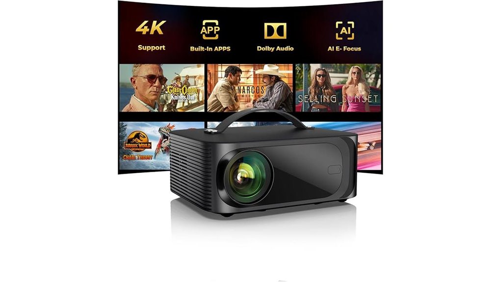 portable 4k wifi projector