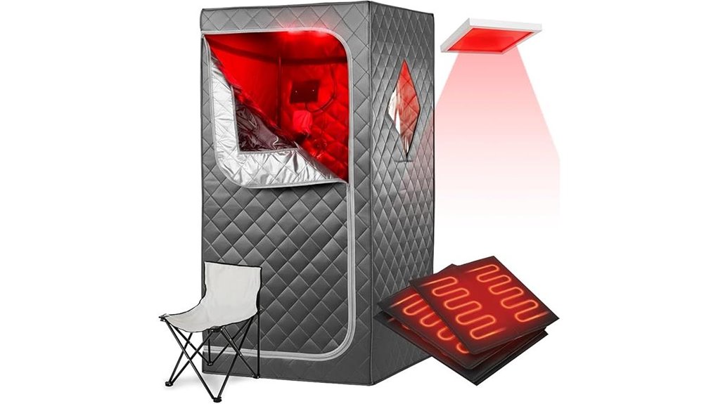 portable sauna with remote