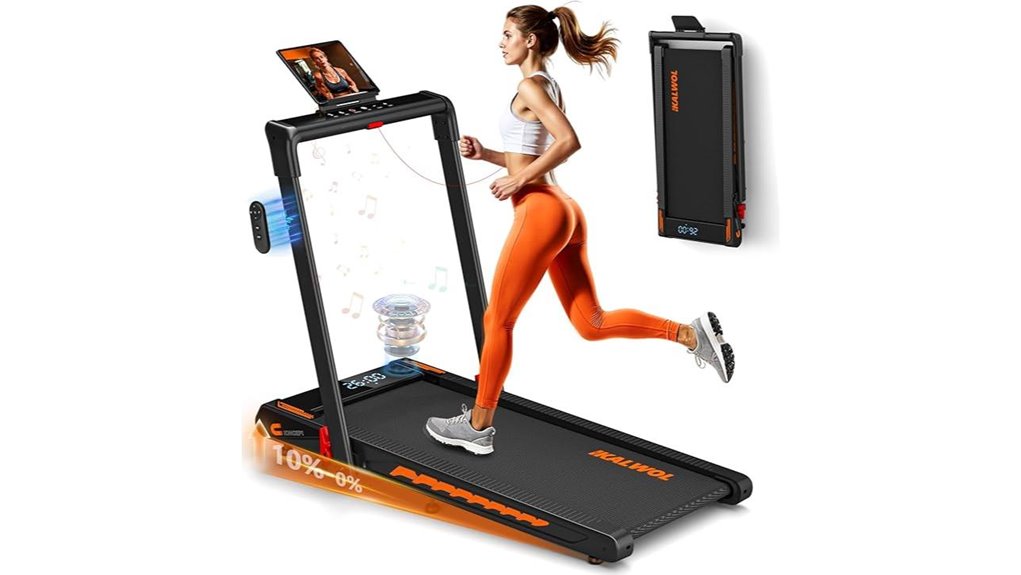 portable treadmill with speakers
