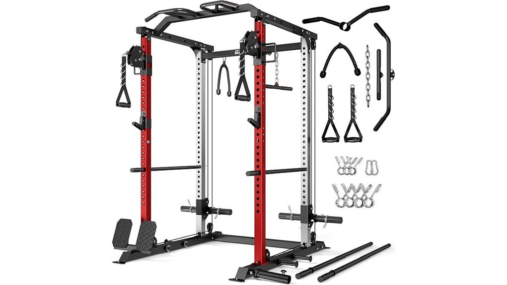 power cage with cables