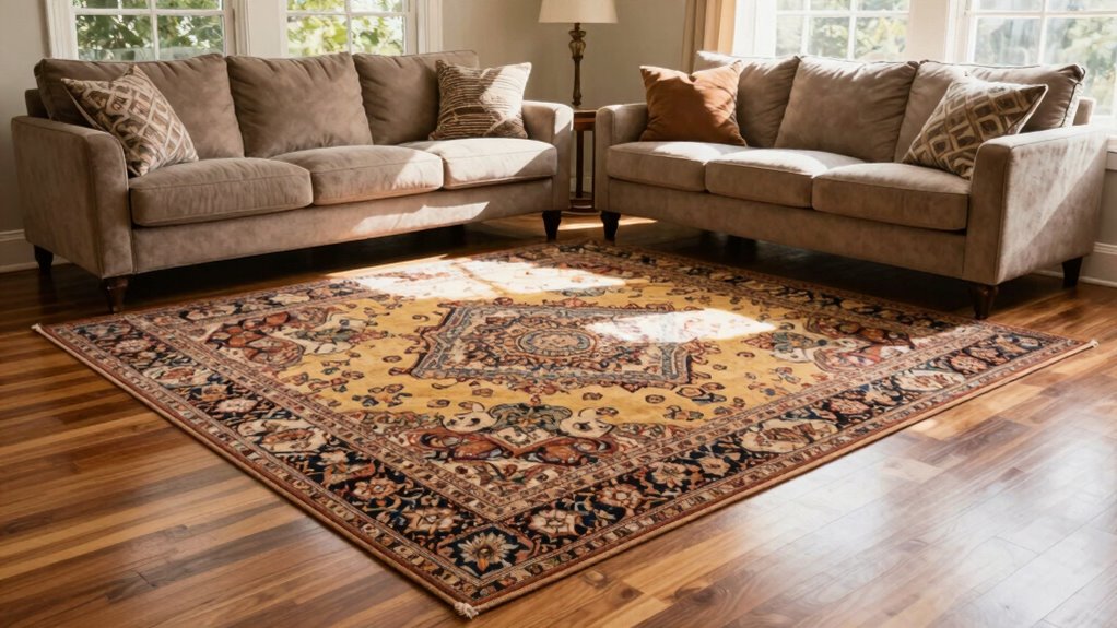 proper rug size guidelines