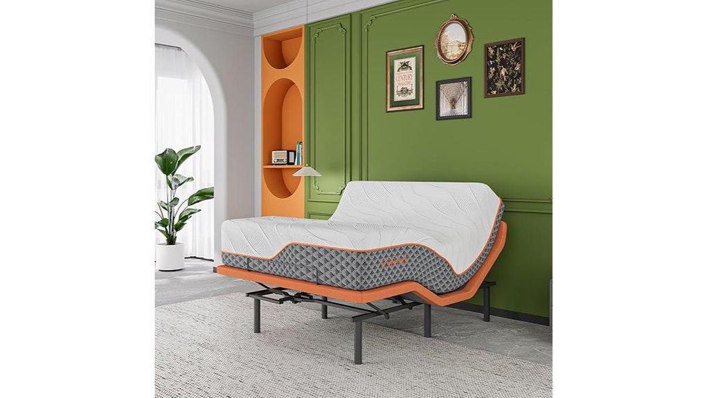 queen massage adjustable bed