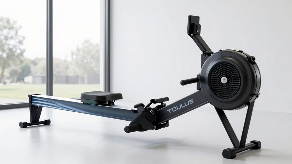 quiet customizable rowing machine