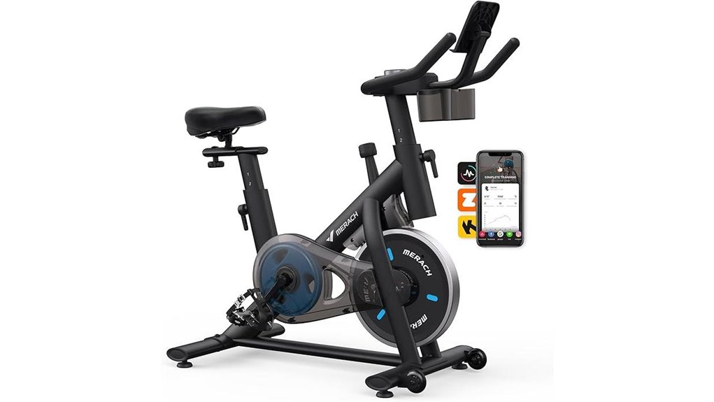 quiet exercise bike with app
