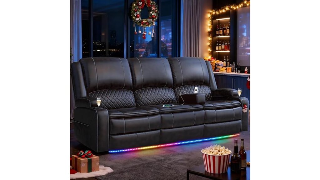 recliner with storage usb