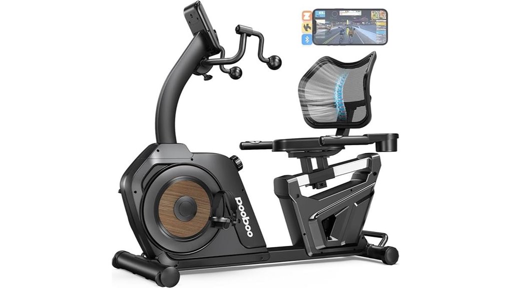 recumbent bike with app