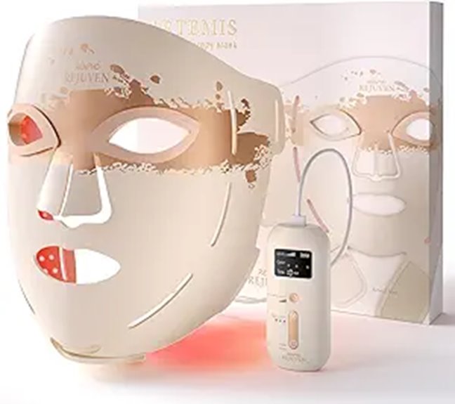 red light facial mask