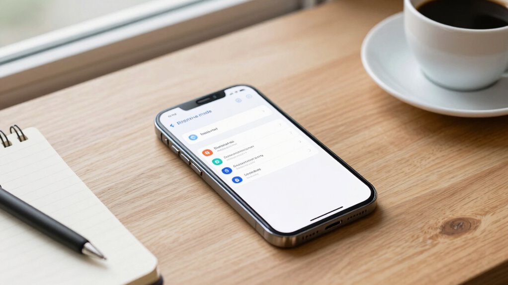 reduce distractions through settings