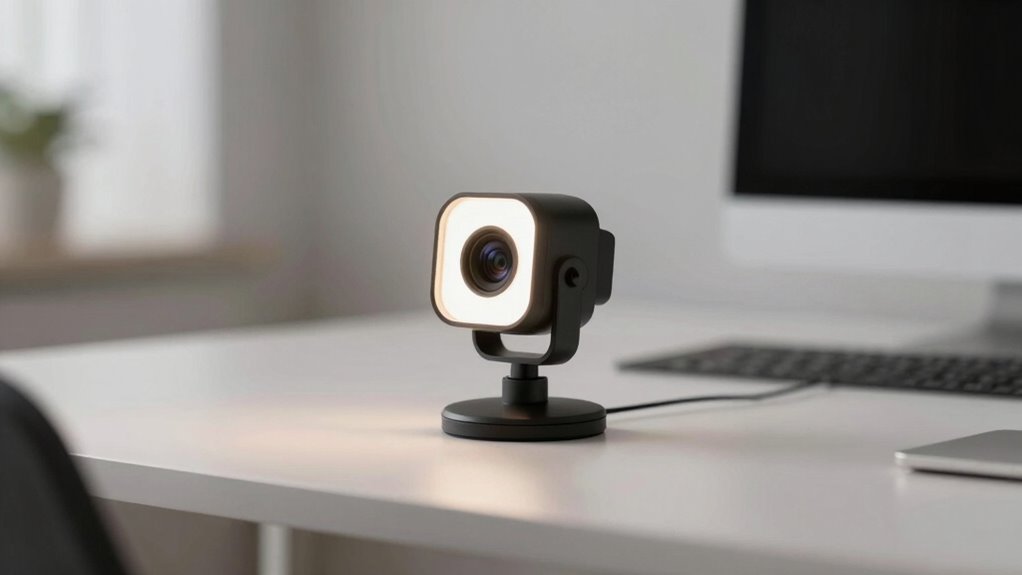 simple webcam lighting setup