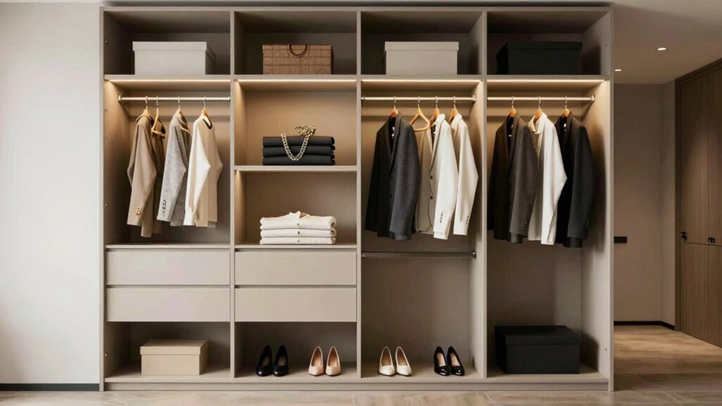 skip unnecessary closet features