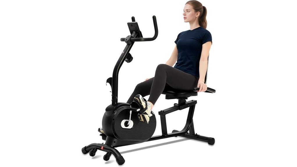 smart app enabled recumbent bike