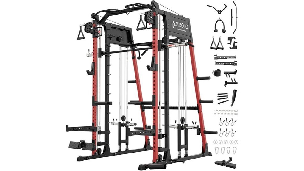 smith machine crossover system