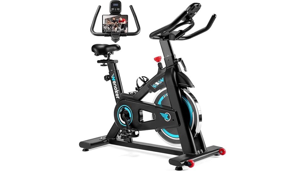 stationary bike with display