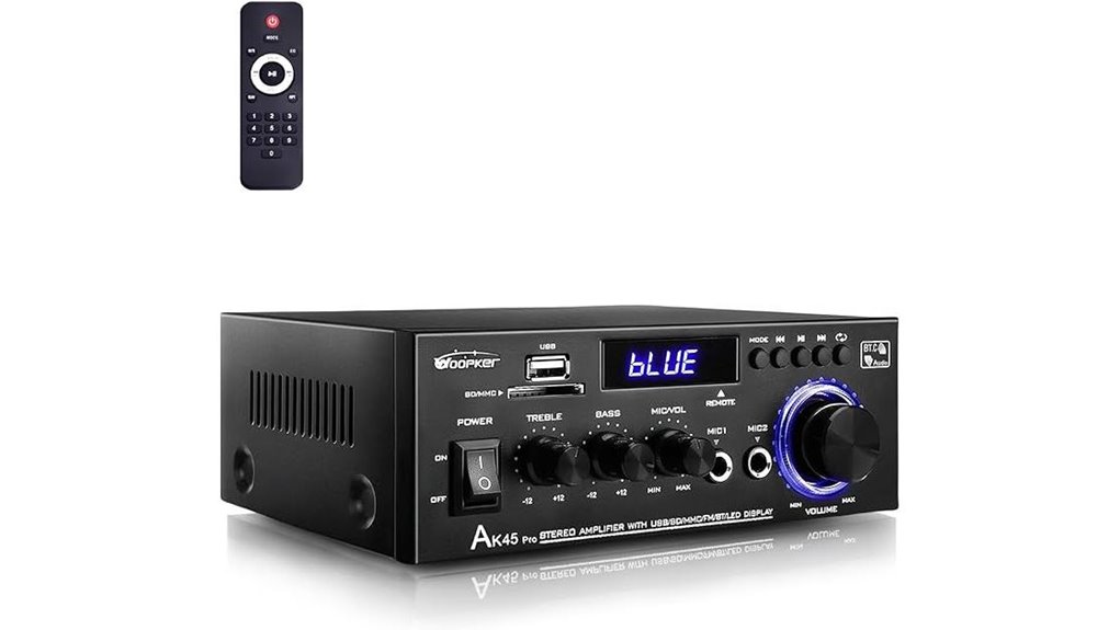 stereo amplifier with bluetooth