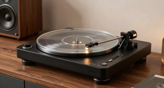 top belt drive turntables