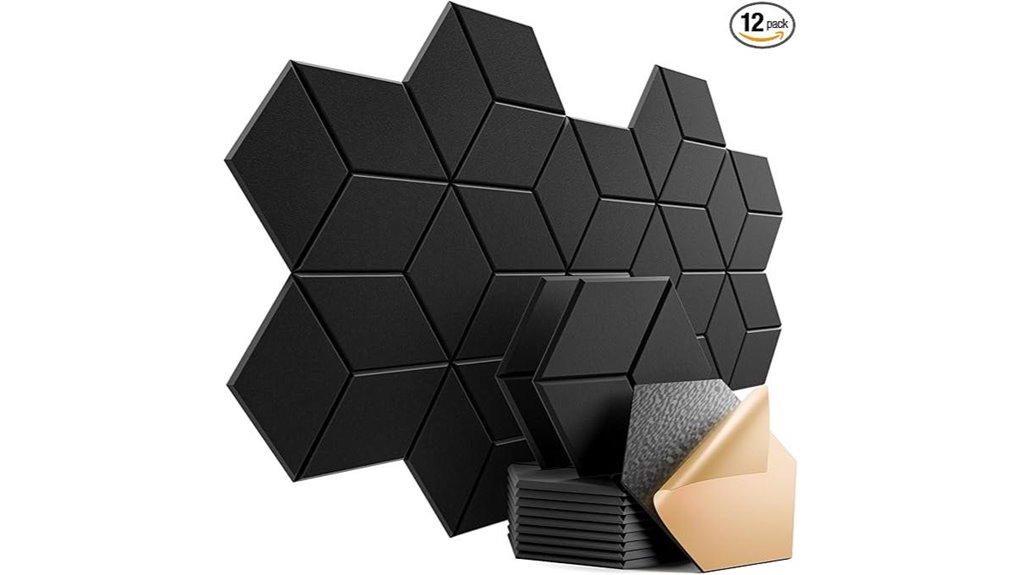 twelve self adhesive foam panels