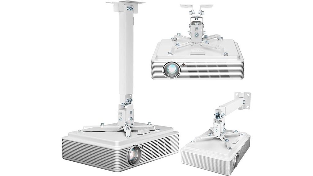 universal white projector mount
