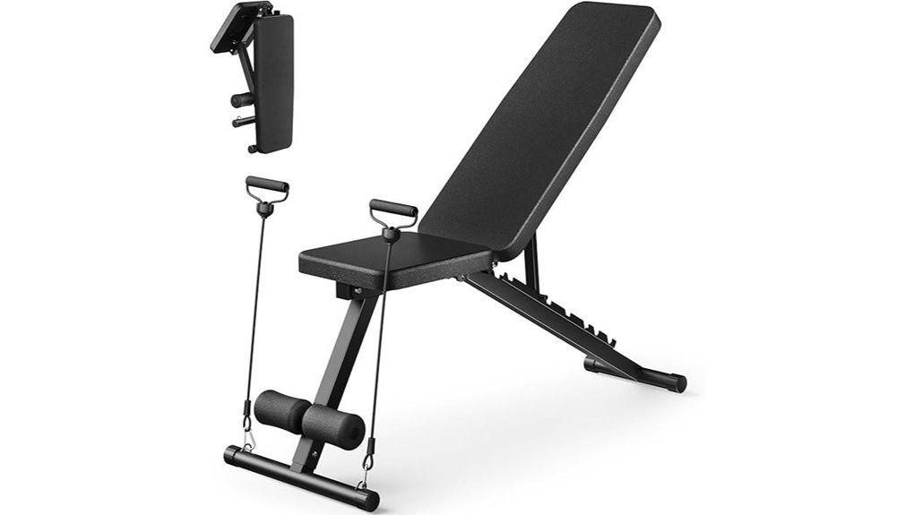 versatile foldable exercise bench