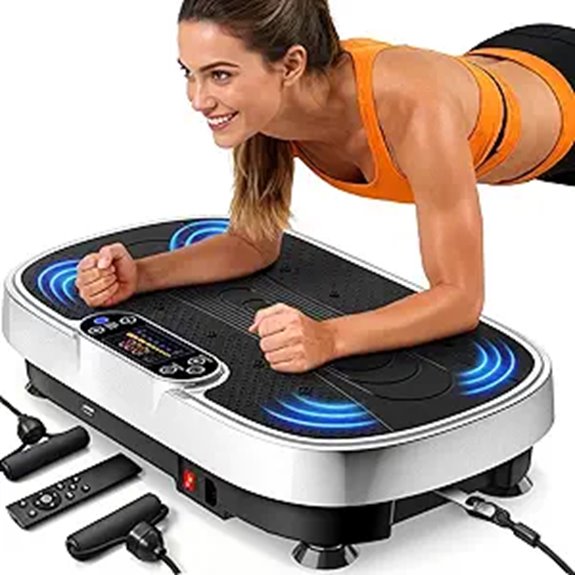 vibration plate with bands