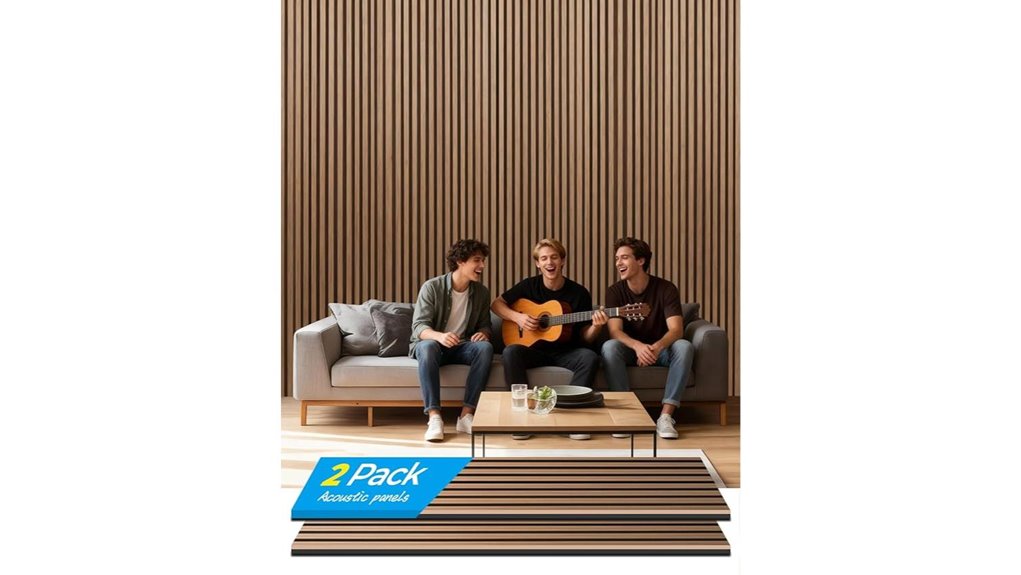 walnut acoustic wall panels