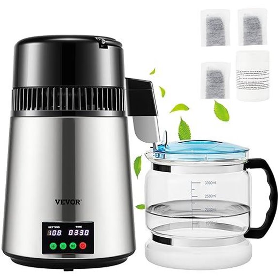 water distiller with timer