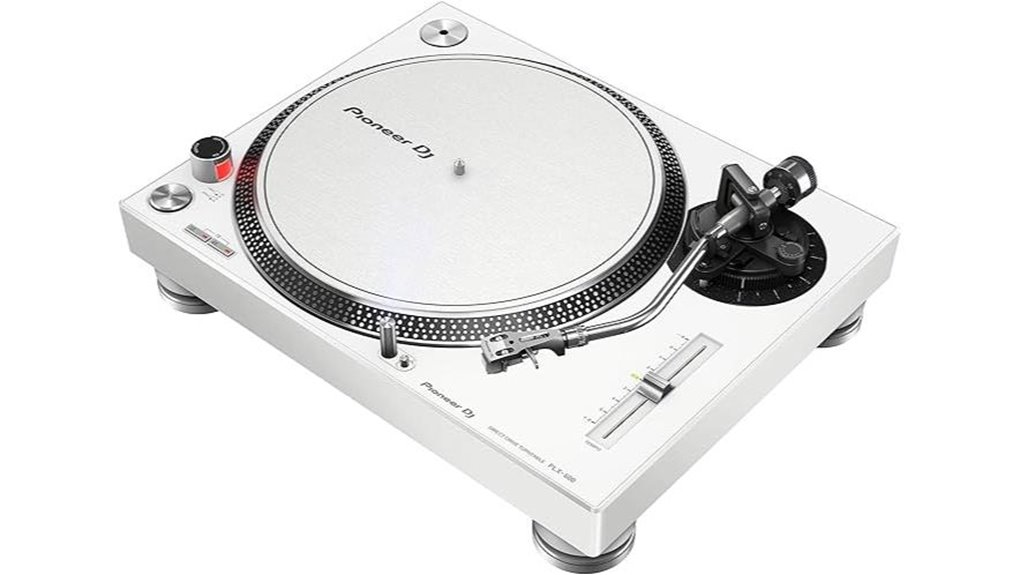 white pioneer turntable