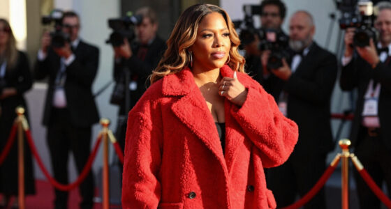 Queen Latifah Bundles Up in a Bold, Oversized Coat on the 2026 BET Awards Red Carpet