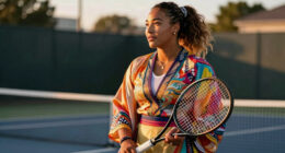 Naomi Osaka wows Wimbledon crowd with kimono-inspired outfit