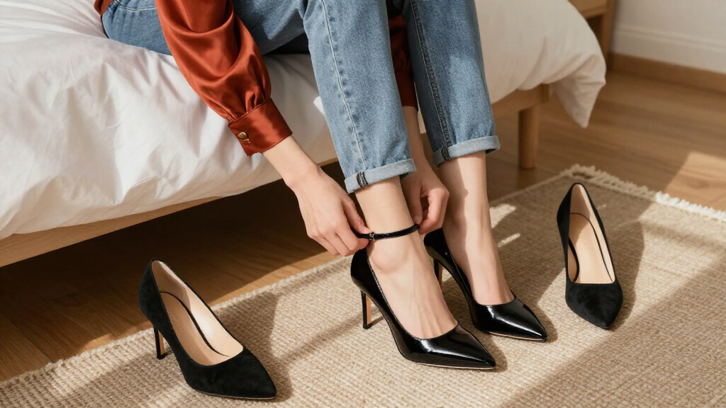 Black High-Heeled Shoes From The 80S Are Making A Comeback With Jeans, Trousers, & Dresses In Autumn 2026