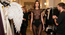After The VS Fashion Show, Irina Shayk Swaps Wings For Sheer Pants