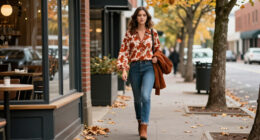 How To Wear A ‘70S Boho Blouse With Skinny Jeans This Autumn